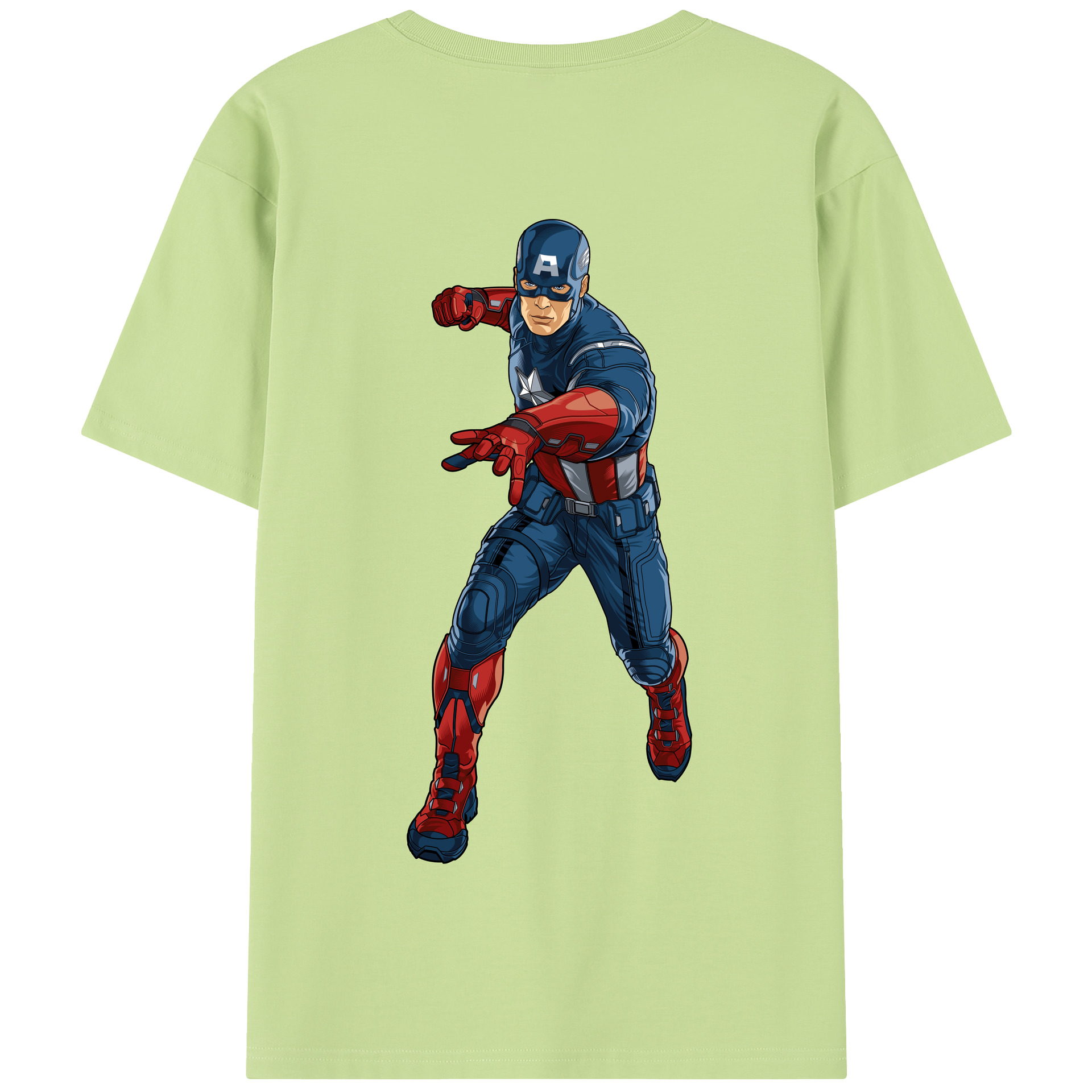 （画像用） アベンジャーズ The Avengers 綿100％半袖Tシャツ（背面プリント）